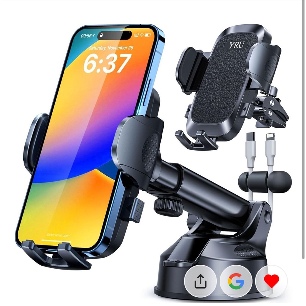 YRU Purple Car Phone Holder